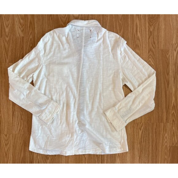 Robert Graham Shirt Mens White Blue Detail Long Sleeve ButtonUp T Shirt XL Pocke - Picture 8 of 11